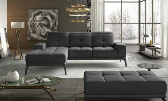 Hjørnesofa Eltap Torrense 265x175x98 cm Monolith 97 Grønn Venstre