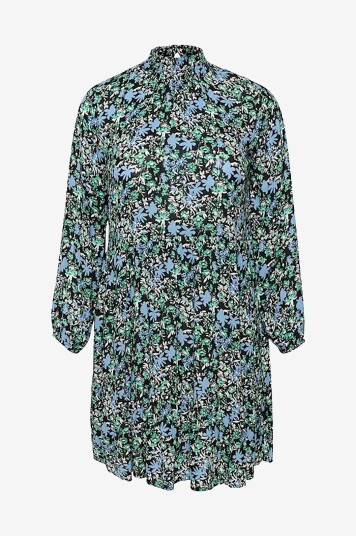 KAFFE Curve   Kjole kcMiana Ami Dress Printed   Blå