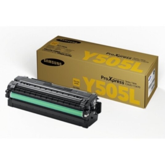 Samsung CLT-Y505L Tonerkassett gul 3.500 sider Samsung CLT-Y505L Tonerkassett gul 3.500 sider