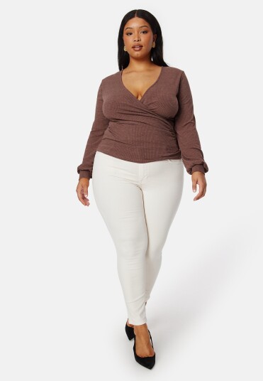 BUBBLEROOM Sandy Highwaist Superstretch Light beige 38