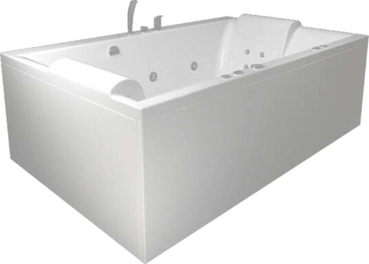 Westerbergs Boblebad Pacific 190SQ Comfort Akryl Hvit
