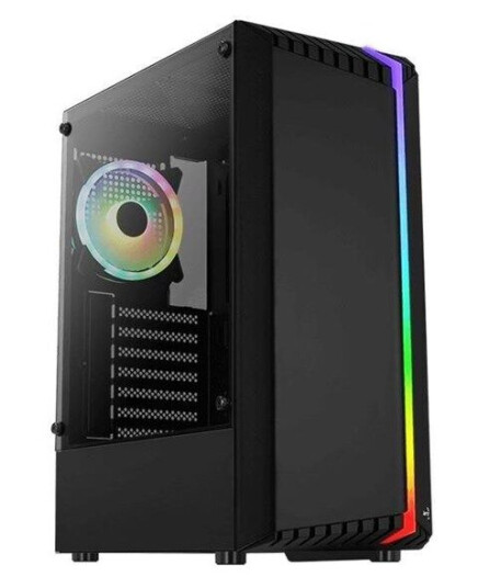 Aerocool Bionic-G v2 Midi Tower Kabinett med Herdet Glass Svart Aerocool Bionic-G v2 Midi Tower Kabinett med Herdet Glass Svart