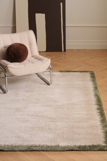 Ellos Home Flossteppe Desio Frame Grønn Ellos Home Flossteppe Desio Frame Grønn