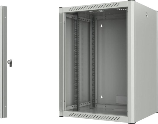 Lanview By Logon Rack Skap 60 X 56 Pro Veggmonterbar Hvit Ral 7035 16U 19" Lanview By Logon Rack Skap 60 X 56 Pro Veggmonterbar Hvit Ral 7035 16U 19"
