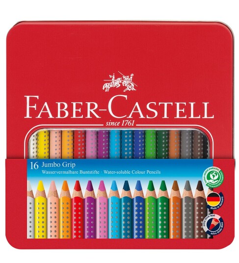 Faber-Castell Akvarellblyanter Jumbo 16-set Faber-Castell Akvarellblyanter Jumbo 16-set