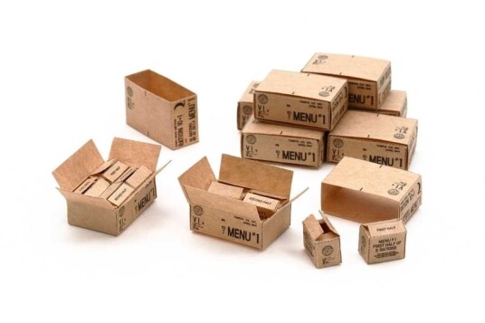Tamiya 1/35 U.S 10-in-1 Ration Cartons (WWII)