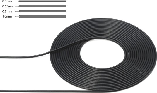 Tamiya 12675 Kabel Til Modellbyggesett 0,5Mm 2M Svart