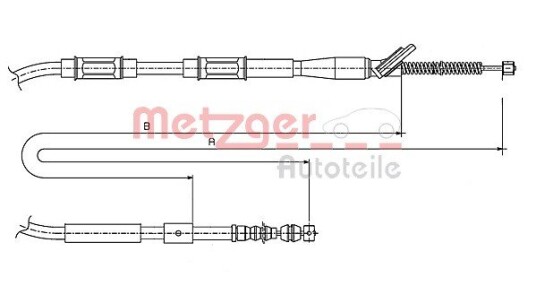 Bremsewire METZGER 17.1446