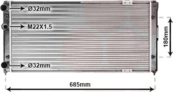 VAN WEZEL 58002156 Radiator motorkjøling