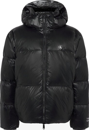 Calvin Klein Jeans Ls Glossy Detachable Hd Down Puf BLACK S