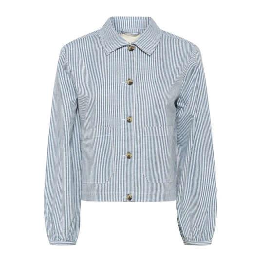 Cream Crberta Twill Jacket   Multi/patterned   40