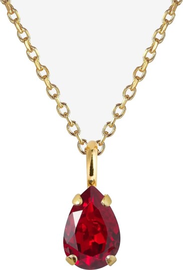 Caroline Svedbom Childhood Birthstone Necklace Gold - JULY - One Size