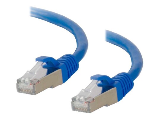 C2G Cat6a Booted Shielded (STP) Network Patch Cable - koblingskabel - 30 m - blå