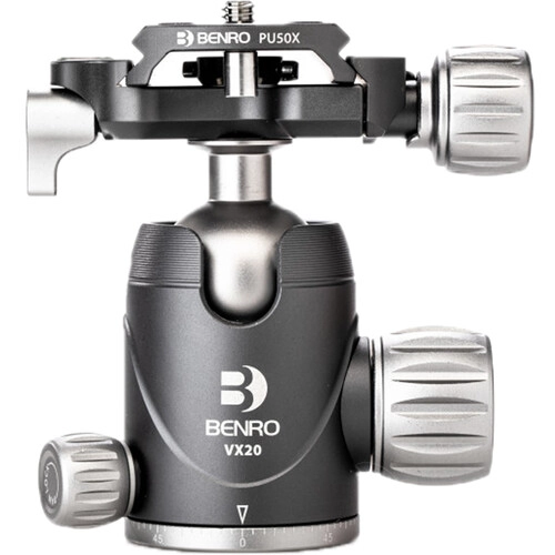 Benro VX20 Ballhead PU50X Plate Lite kulehode m/Arca Swiss festeplate Benro VX20 Ballhead PU50X Plate Lite kulehode m/Arca Swiss festeplate
