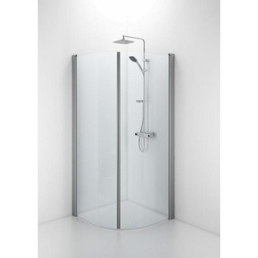 Contura Shower Space dusjdør, 62,3 cm, klart glass, aluminium profil