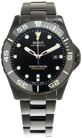 Mido Herreklokke M026.608.33.051.00 Ocean Star Sort/Stål Ø43.5 mm