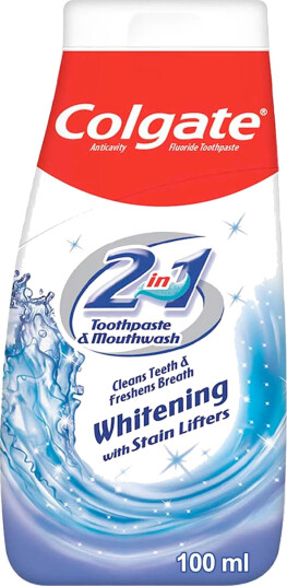 Colgate Toothpaste & Mouthwash 2in1 Whitening 100 ml.