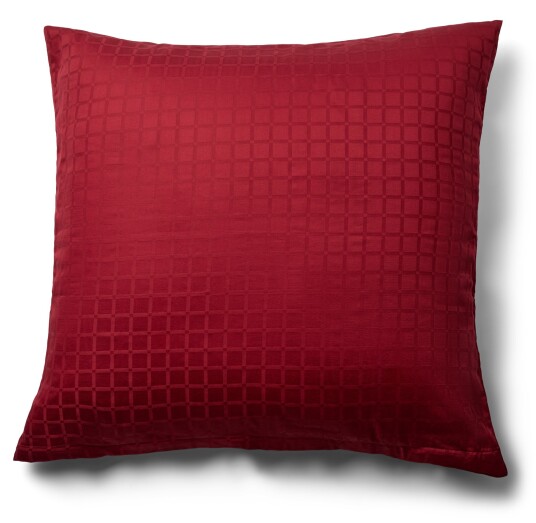 Borg Living Luksus putetrekk Rød 60x63cm 100% bomullssateng By Night Jacquard vevd
