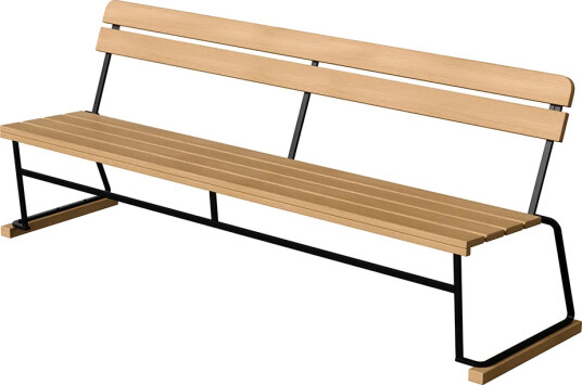 Grythyttan Stålmöbler Sofa 5 Oljet eik / Svart