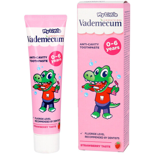 Barnetannkrem VADEMECUM My Little Strawberry 0 6 år 50 ml.