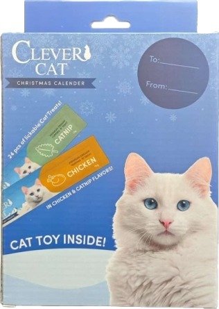 Clever Cat Creamy Cat Julekalender Til Katt 24 Stk Og 1 Leketøy 360 G