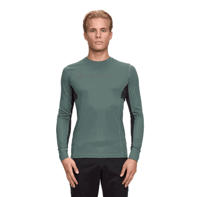 Dæhlie Training Tech Long Sleeve undertøysoverdel herre Mørk grønn XL Dæhlie Training Tech Long Sleeve undertøysoverdel herre Mørk grønn XL