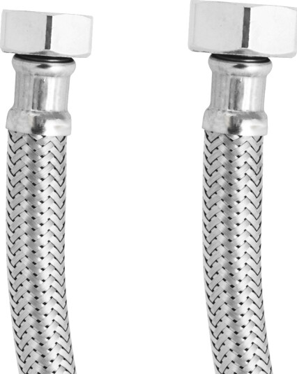PEX TRYKKSLANGE TIL TOALETT 1/2" X 3/8" 40 CM