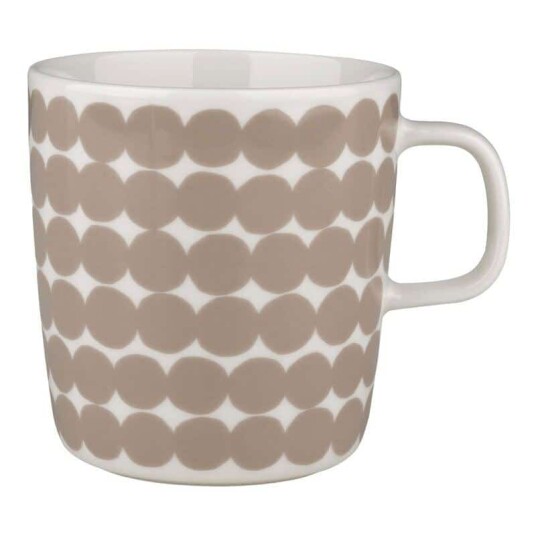 Marimekko krus 0,4L Räsymatto white beige Marimekko krus 0,4L Räsymatto white beige