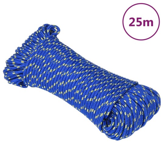 Båttau blå 3 mm 25 m polypropylen Båttau blå 3 mm 25 m polypropylen
