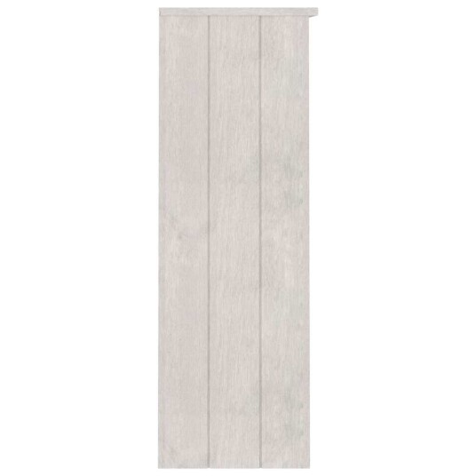 vidaXL Skjenketopp HAMAR hvit 85x35x100 cm heltre furu