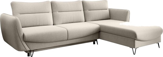 Lence Sovesofa m. Divan Oppbevaring Hvit/Beige