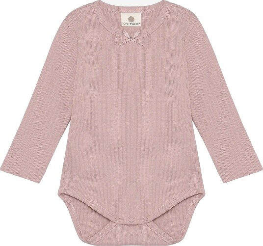 En Fant Body Ls Pointelle ADOBE ROSE 68