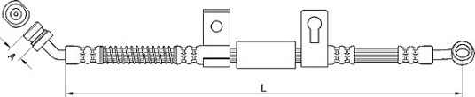 METZGER 4110830 Bremseslange