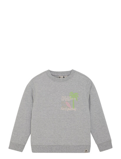Daily 7 Sweater Textprint Grey 104 Daily 7 Sweater Textprint Grey 104