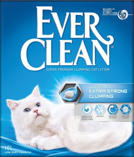 Ever Clean Extra Strong Uparfymert Kattesand 2 X 10 L Ever Clean Extra Strong Uparfymert Kattesand 2 X 10 L