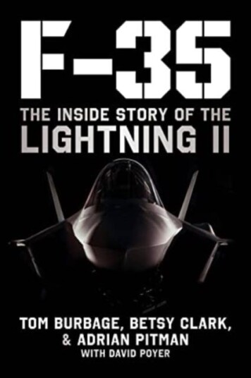 F35 The Inside Story of the Lightning II F35 The Inside Story of the Lightning II