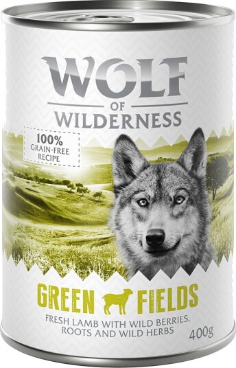 Wolf of Wilderness Adult Single Protein Green Fields Våtfôr Lam 6x400g