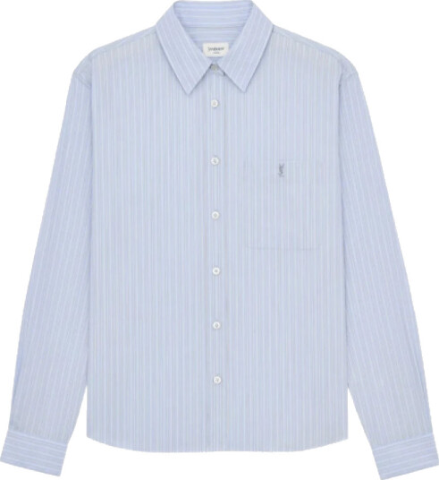 Saint Laurent Dame Bluser & Skjorter Blå M,