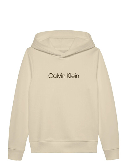 Calvin Klein Inst. Logo Reg. Terry Hoodie Beige 128 Calvin Klein Inst. Logo Reg. Terry Hoodie Beige 128
