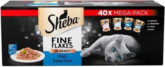 Sheba Fine Flakes Fish Menu 40X85 G 40X85G