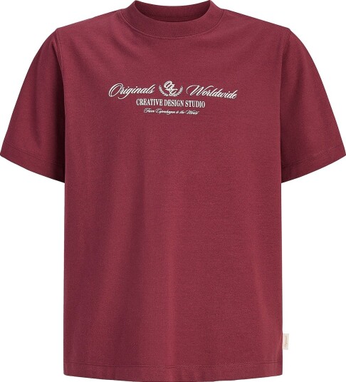 Jack & Jones Junior - T-skjorte Jortoronto Hd Front Tee Ss Jnr - Rød