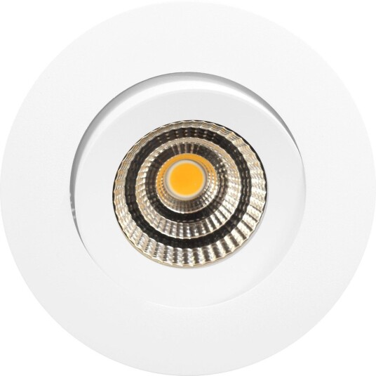 Nordesign Stretto Isosafe lavtbyggende downlight 5W 2700K Dimbar - Hvit
