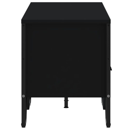 TV-benk svart 122x34x41 cm konstruert tre 848579