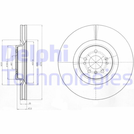 Bremseskive DELPHI BG9060C