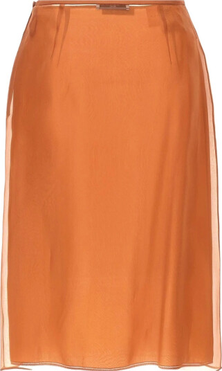 Prada Dame Skjørt Brun M, Prada Dame Skjørt Brun M,