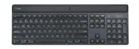 Targus EcoSmart - keyboard - sustainable energy harvesting - QWERTY - French - black - Tastatur - Fransk - Svart