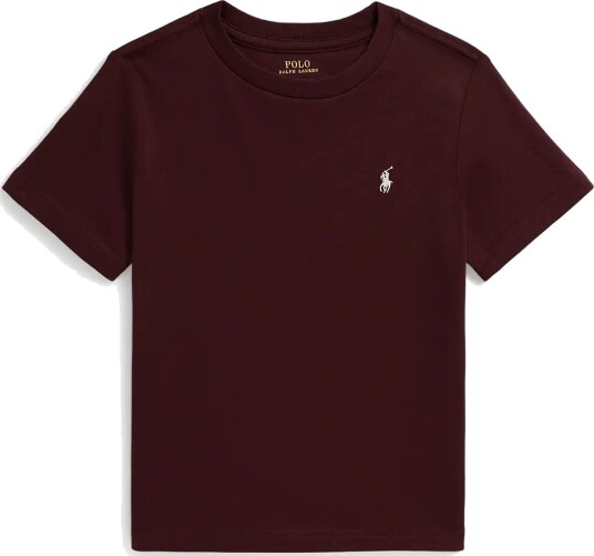 Ralph Lauren Kids Cotton Jersey Crewneck Tee Burgundy 3