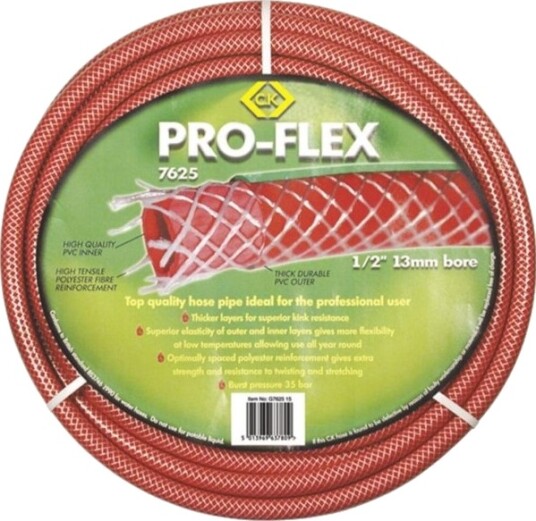 C.K Pro Flex Hageslange 50 M 19 Mm 3/4" Rød C.K Pro Flex Hageslange 50 M 19 Mm 3/4" Rød