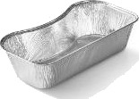 Indsats Bakke 400 Ml Buet Form 174X89/78X41 Mm Til Ready2cook Bakker Alu,6 Ps X 130 Stk/Krt