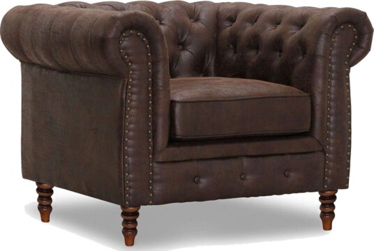 Cambridge Lenestol - Stoff vintage brun Cambridge Lenestol - Stoff vintage brun